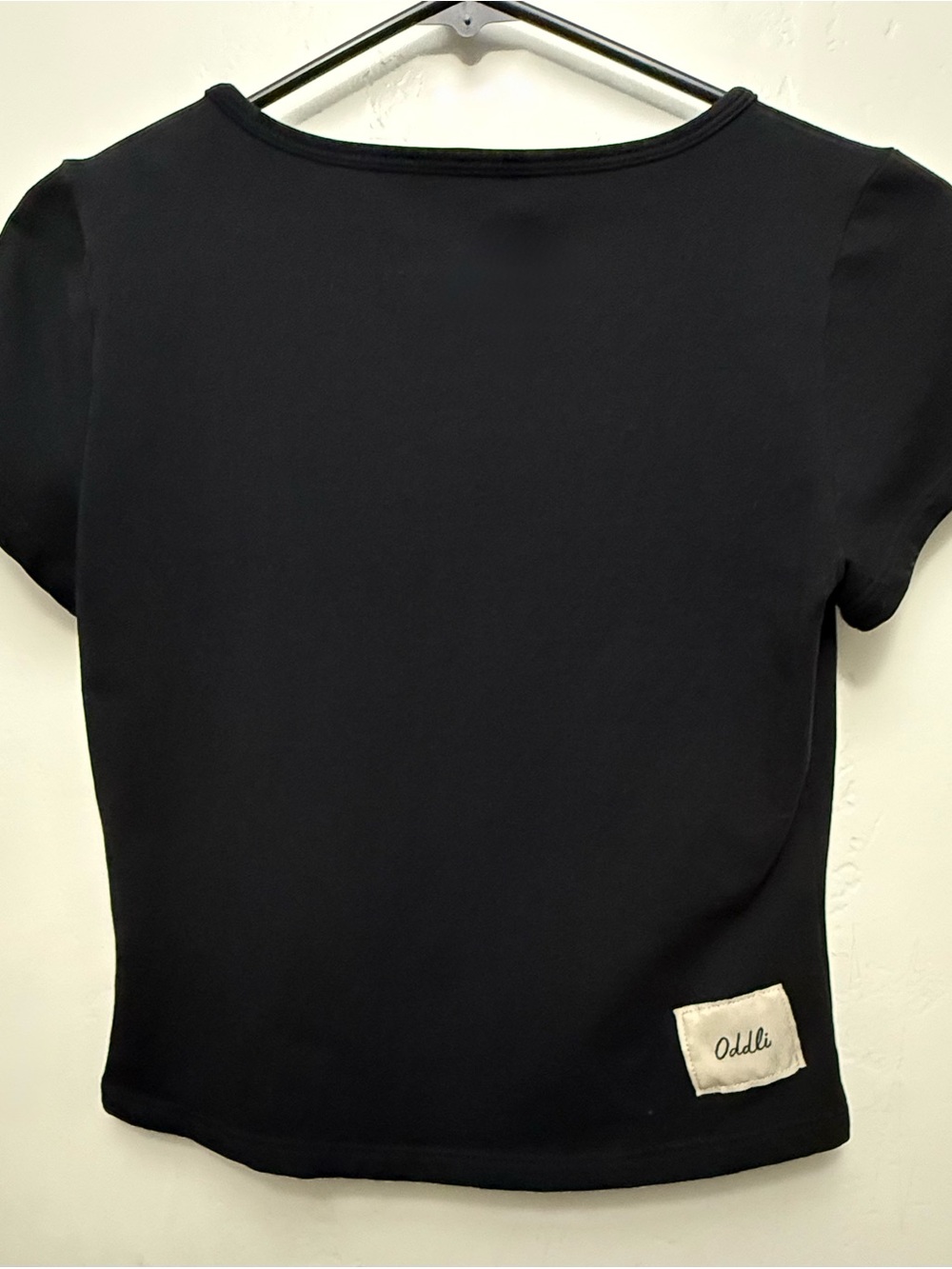 Oddli Black Cropped Baby T-shirt